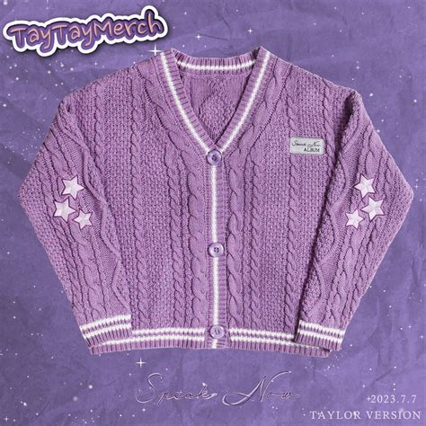 Speak now sweater - Speak Now Cardigan takes inspiration from the beloved Folklore design, with its signature Speak Now purple and intricate details. Speak Now Cardigan come with embroidered a purple border stars on the elbow and …